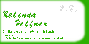 melinda heffner business card
